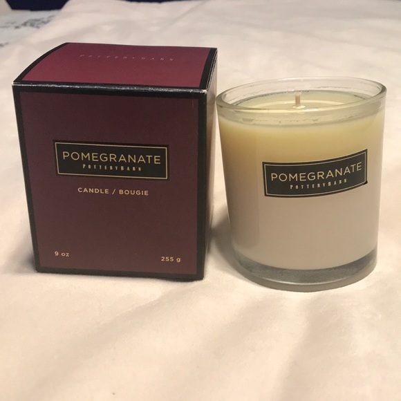 Pottery Barn Accents Candle Pomegranate Scentednew Poshmark